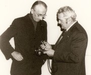 Ferraro introducing Commander Cousteau to the Inject regulator