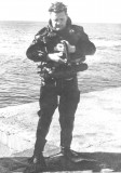 Luigi Ferraro wearing  light diving equipment